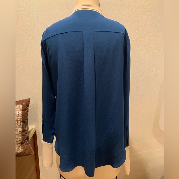 Chloe Silk Blouse Ocean Blue Size:34 Excellent Condition - Picture 5 of 9
